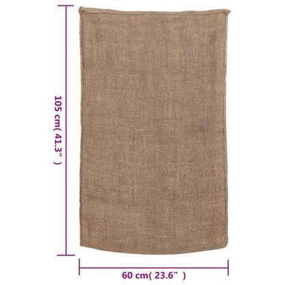 Jutesäcke 5 Stück 60 x 105 cm 100 % Jute 220 g/m²