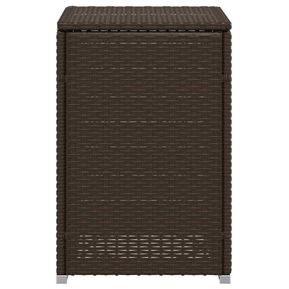Propan-Tank-Verstecktisch Braun 40x40x60 cm Poly Rattan