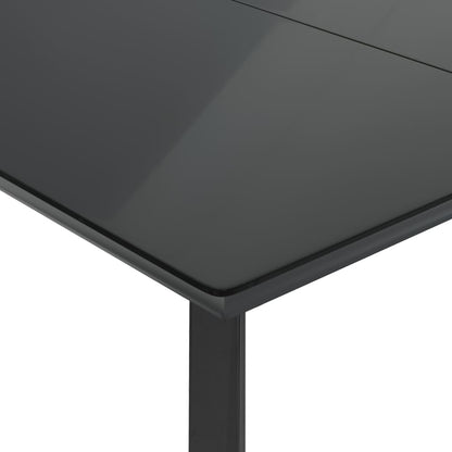 7-tlg. Garten-Essgruppe mit Kissen Hellgrau Poly Rattan