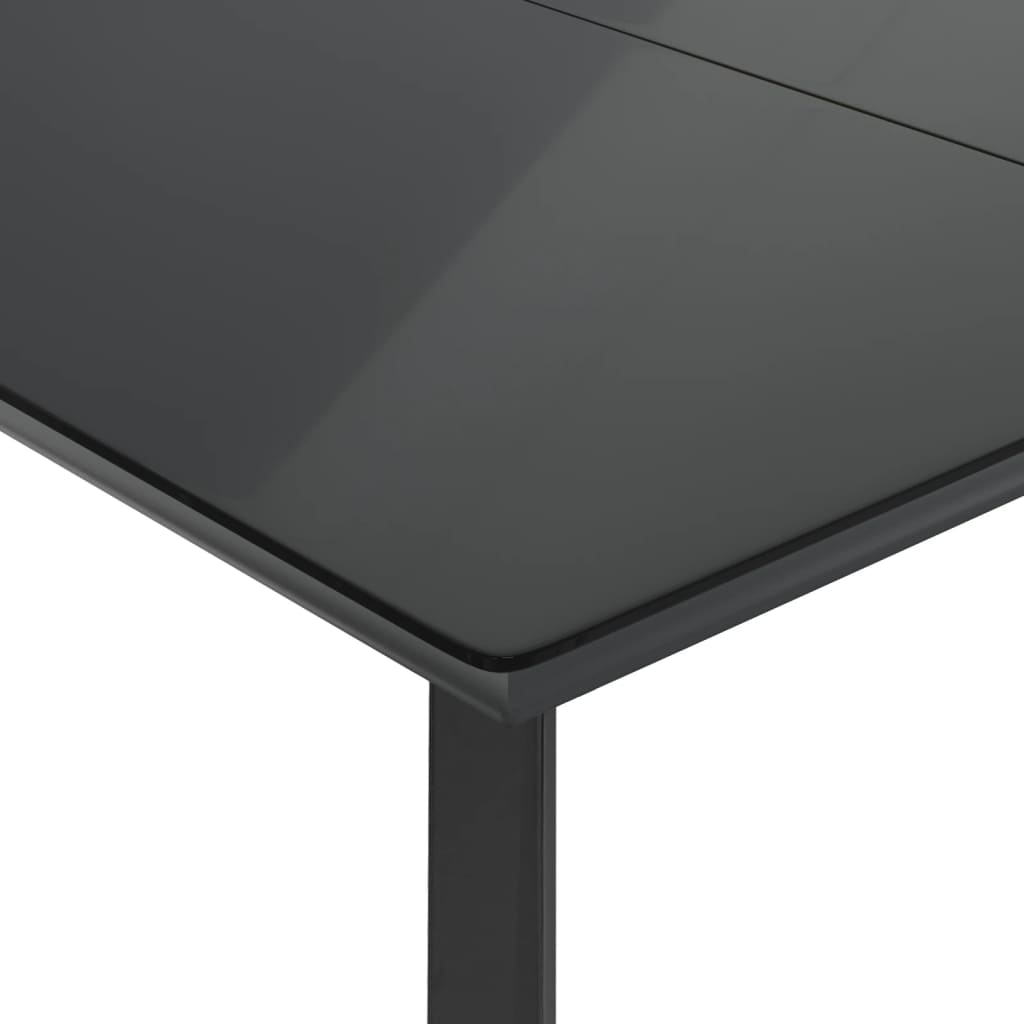 9-tlg. Garten-Essgruppe mit Kissen Braun Poly Rattan