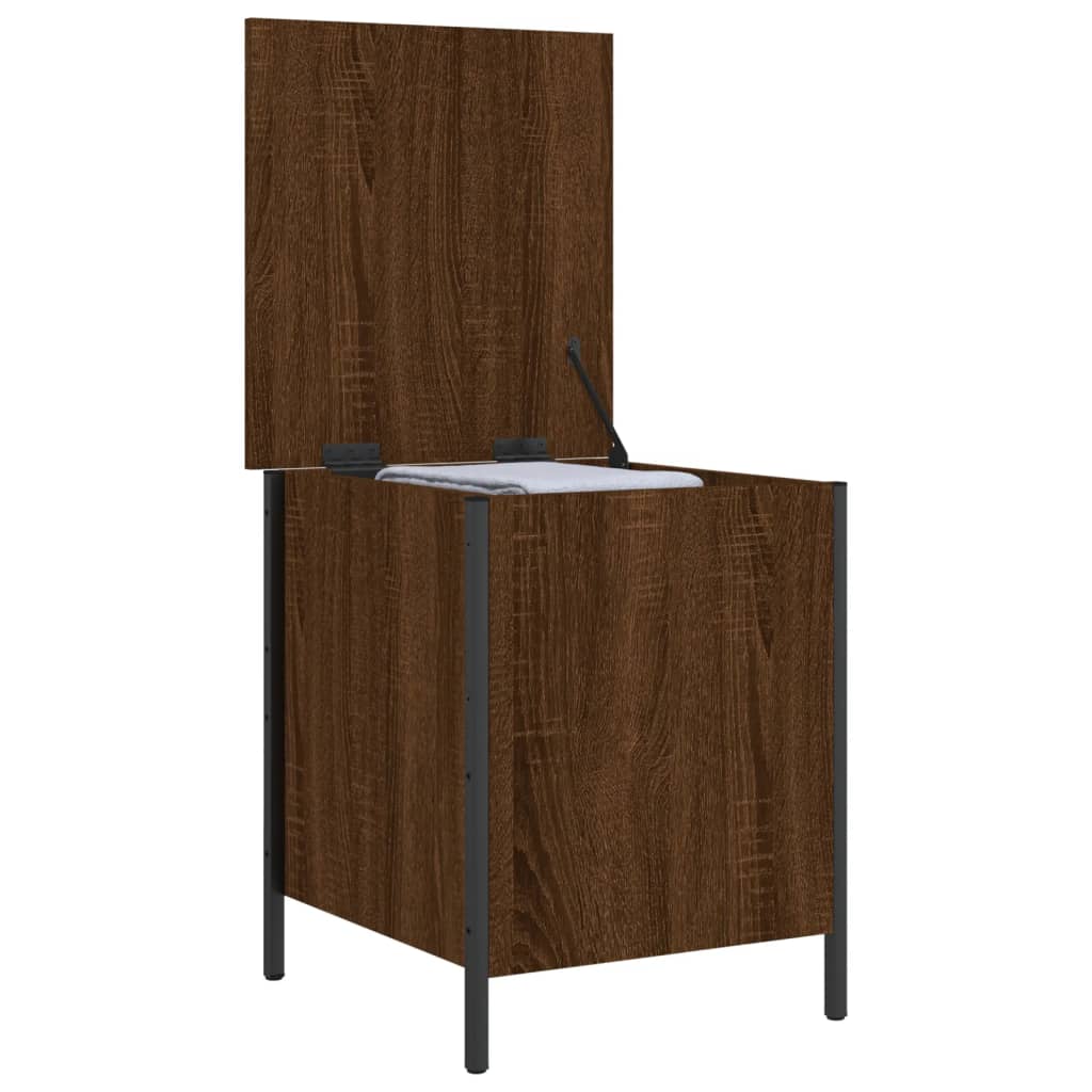 Sitzbank mit Stauraum Braun Eichen-Optik 40x42,5x50 cm Holzwerkstoff