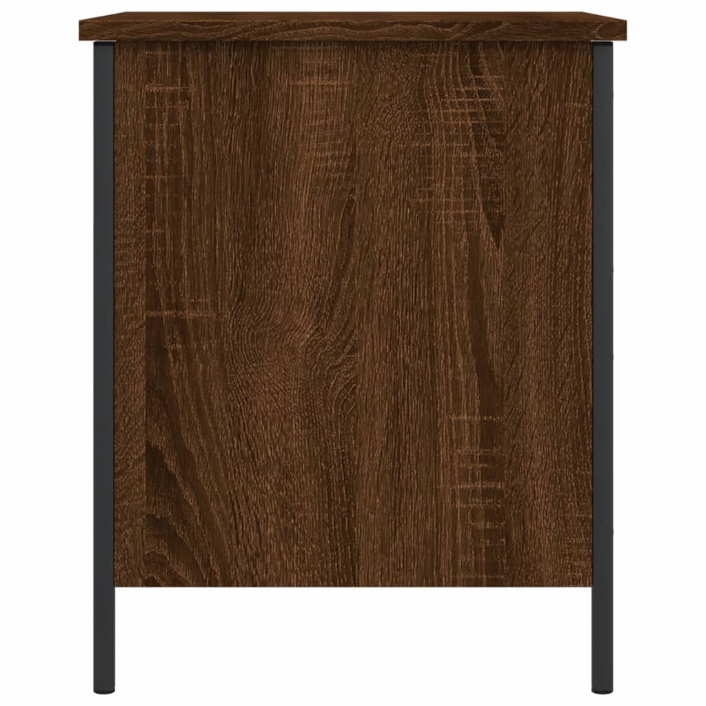 Sitzbank mit Stauraum Braun Eichen-Optik 40x42,5x50 cm Holzwerkstoff