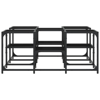 Couchtisch Schwarz 91x91x40 cm Holzwerkstoff