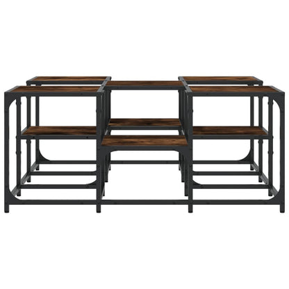 Couchtisch Räuchereiche 91x91x40 cm Holzwerkstoff