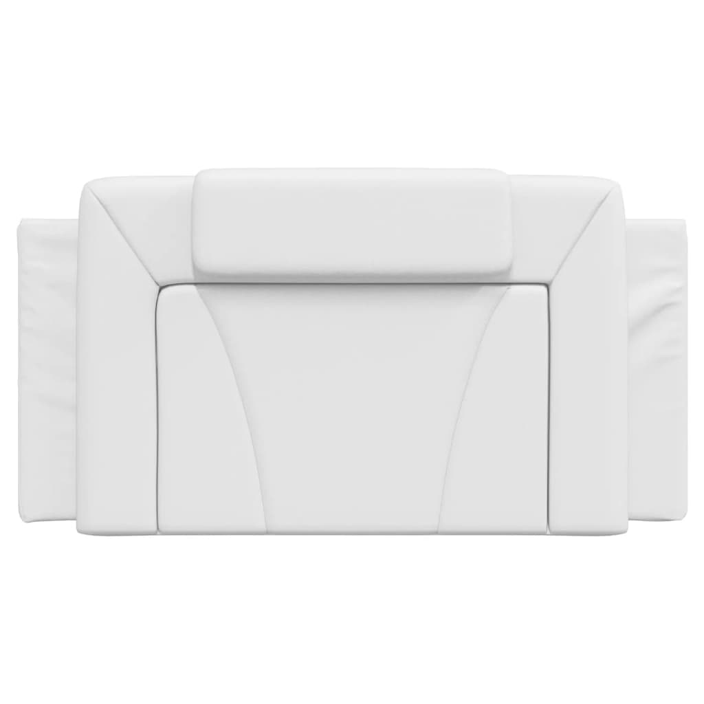 Kopfteilkissen "Viana" Weiß 100 cm Kunstleder