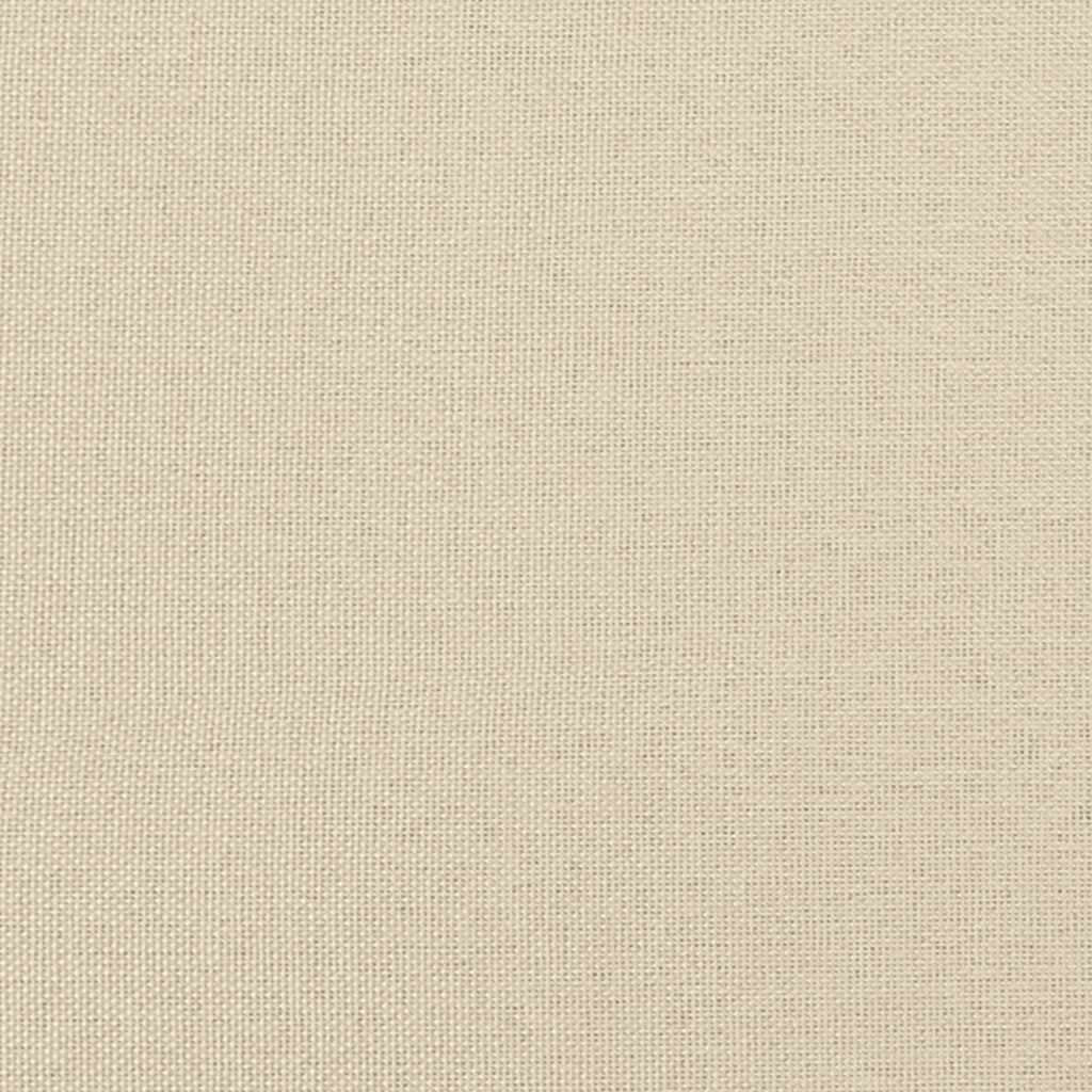 Bettgestell ohne Matratze "Hvar" Creme 200x200 cm Stoff