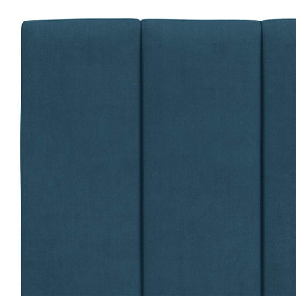 Bettgestell ohne Matratze "Hanko" Blau 140x200 cm Samt