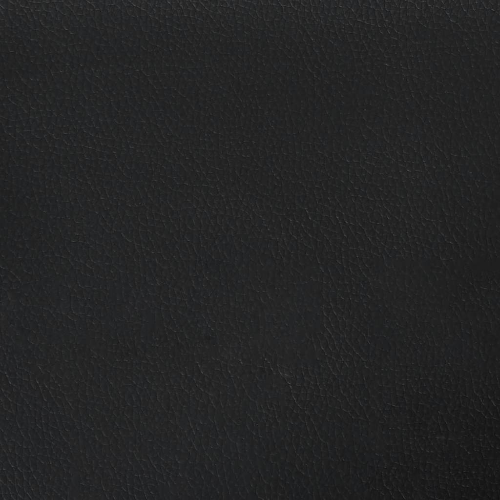 Bettgestell ohne Matratze "Hvar" Schwarz 100x200 cm Kunstleder