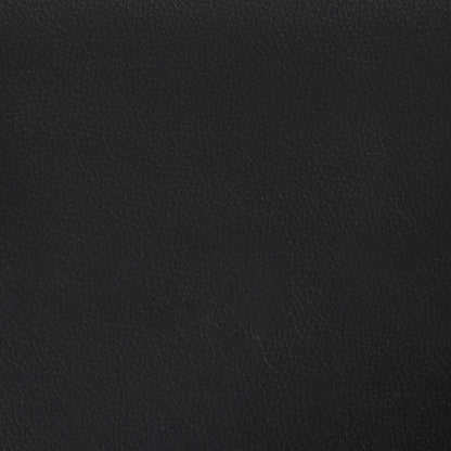 Bettgestell ohne Matratze "Hvar" Schwarz 140x200 cm Kunstleder