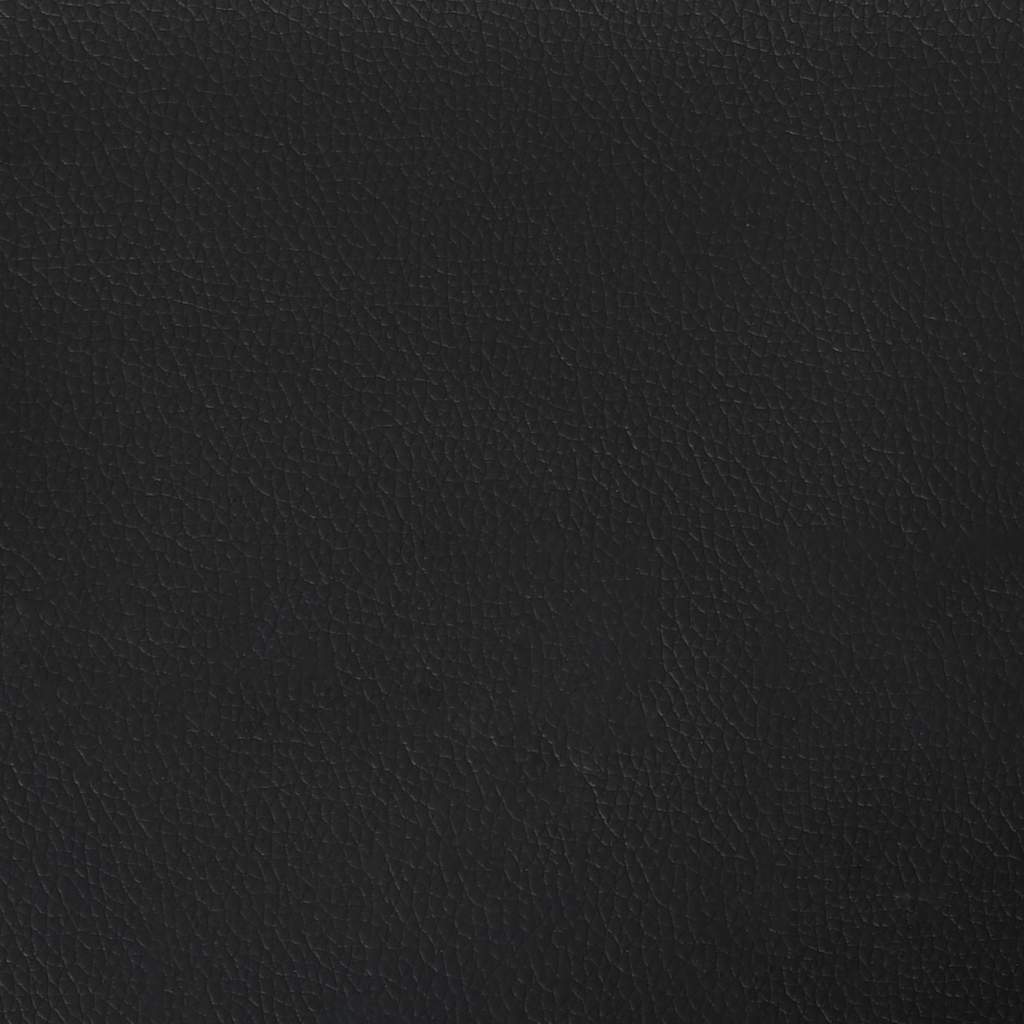 Bettgestell ohne Matratze "Hvar" Schwarz 200x200 cm Kunstleder