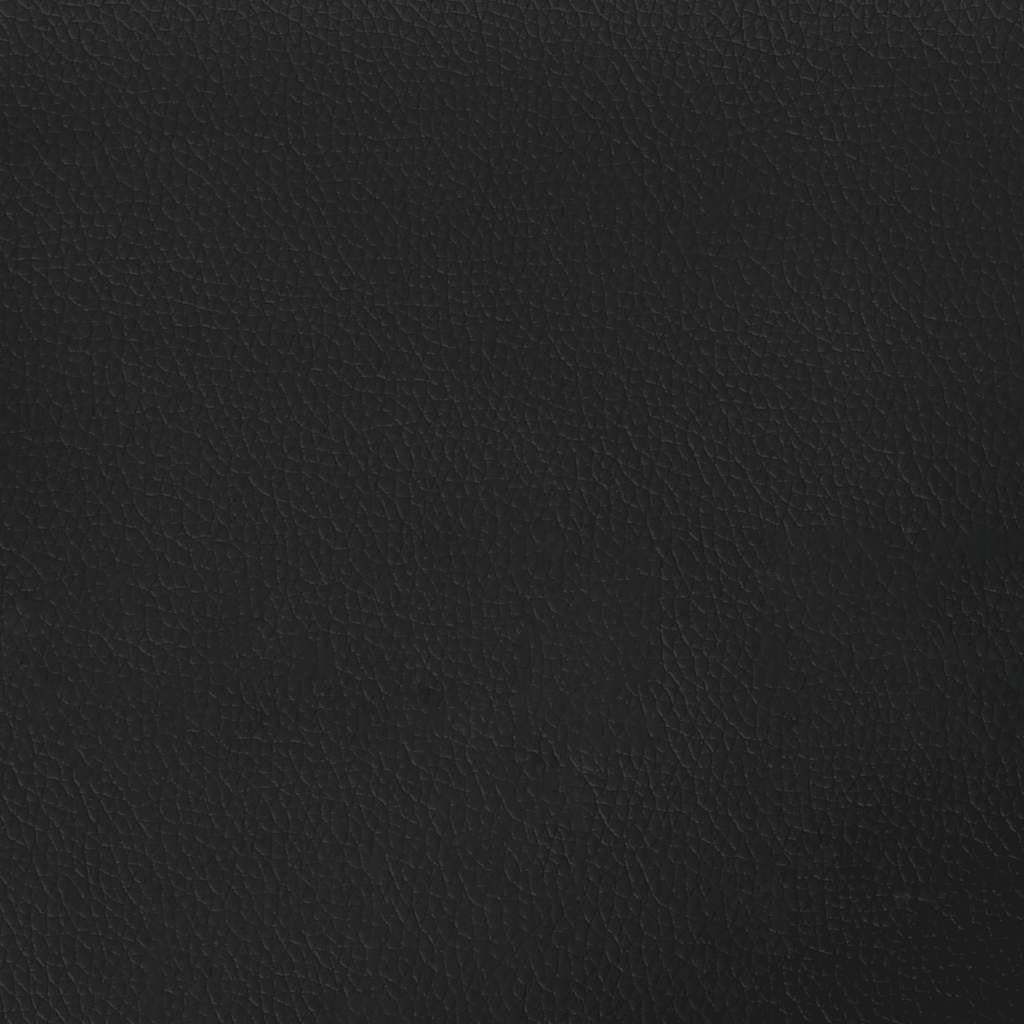 Bettgestell "Viana" ohne Matratze Schwarz 120x200 cm Kunstleder