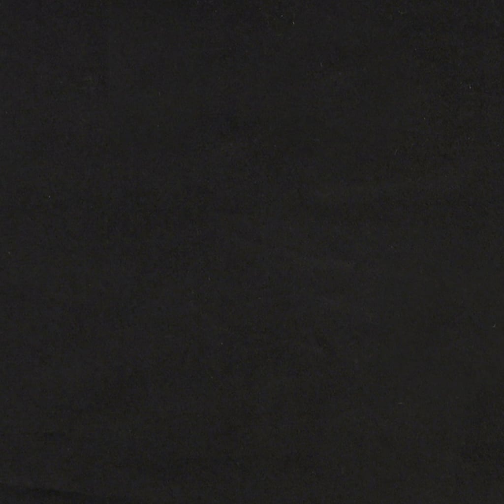 Bett mit Matratze "Dover" Schwarz 100x200 cm Samt