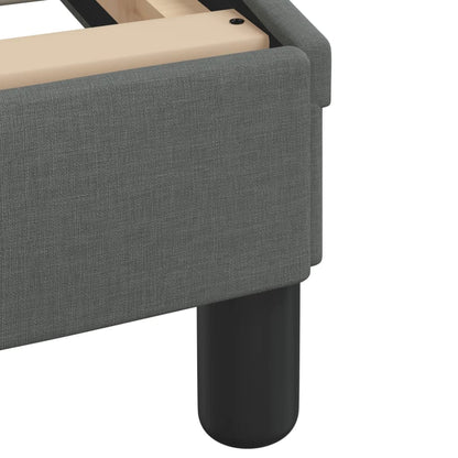 Bett mit Matratze "Hvar" Dunkelgrau 180x200 cm Stoff