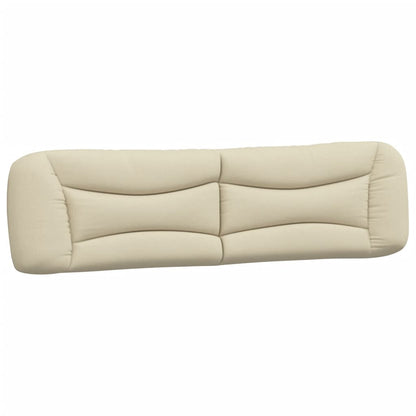 Bett mit Matratze "Hvar" Creme 200x200 cm Stoff