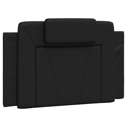 Bett "Viana" mit Matratze Schwarz 90x190 cm Kunstleder