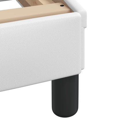 Bett "Viana" mit Matratze Weiß 90x190 cm Kunstleder