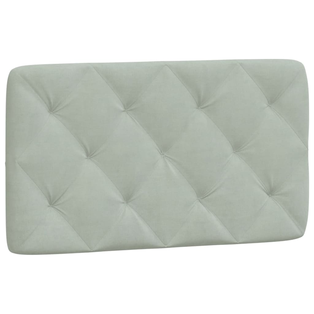 Bettgestell mit LED ohne Matratze Hellgrau 80x200 cm Samt