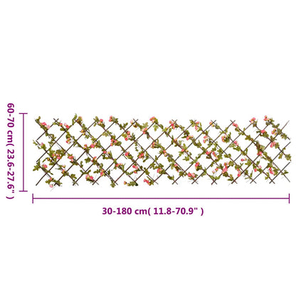 Rankgitter mit Künstlichem Efeu 5 Stk. Erweiterbar 180x60 cm