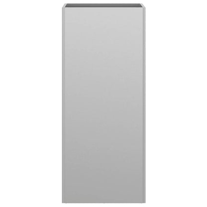 Pflanzkübel Silbern 32x29x75 cm Verzinkter Stahl