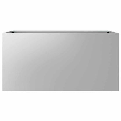 Pflanzkübel Silbern 62x30x29 cm Verzinkter Stahl