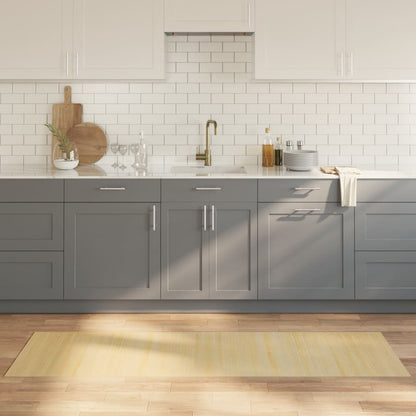 Teppich Rechteckig Hell Natur 60x200 cm Bambus