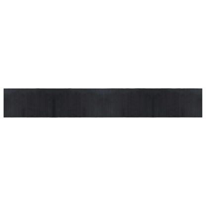 Teppich Rechteckig Schwarz 60x400 cm Bambus