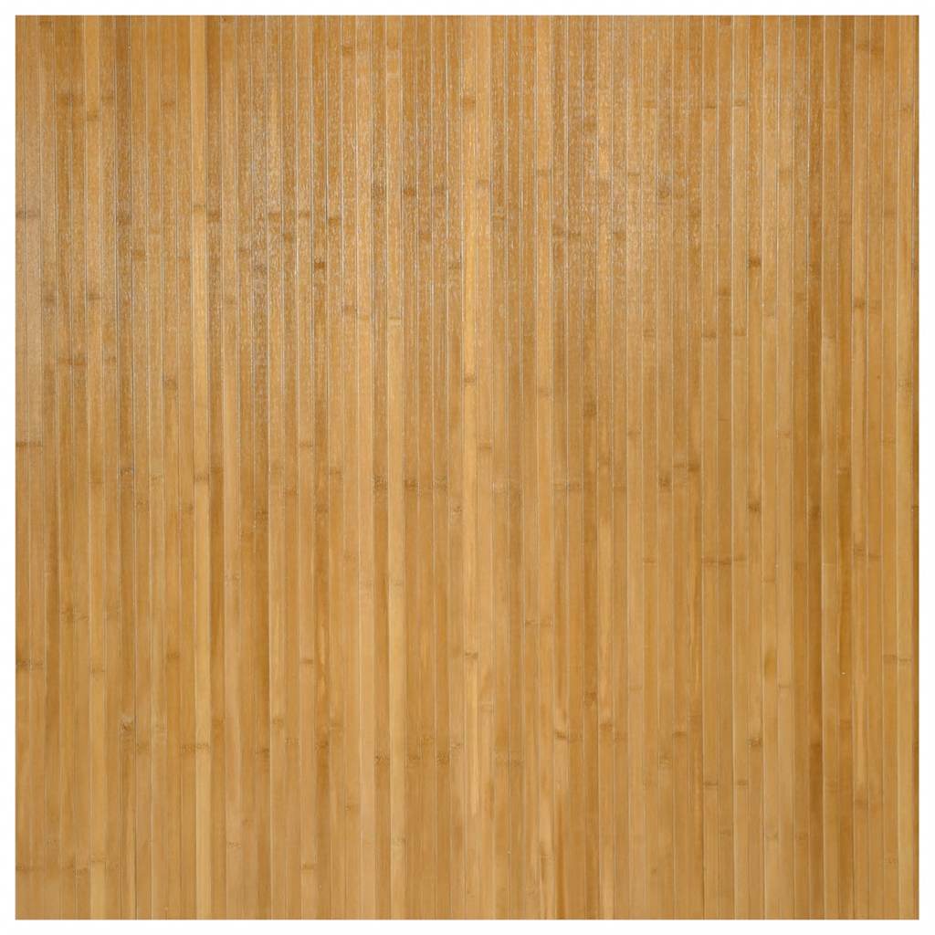 Teppich Rechteckig Natur 100x100 cm Bambus