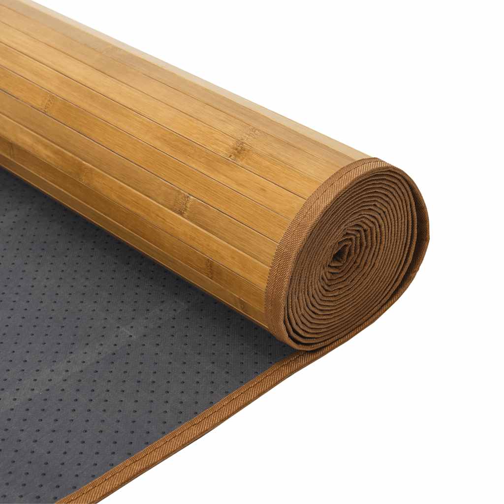 Teppich Rechteckig Natur 60x200 cm Bambus