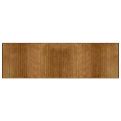 Teppich Rechteckig Braun 60x200 cm Bambus