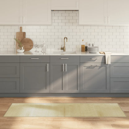 Teppich Rechteckig Hell Natur 60x200 cm Bambus