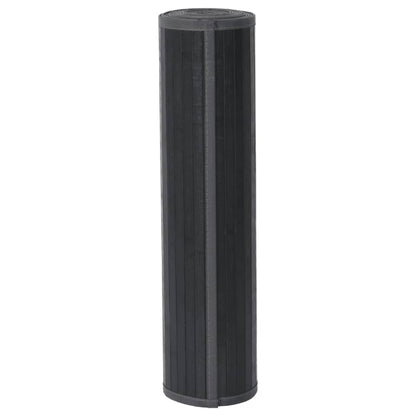 Teppich Rechteckig Grau 80x300 cm Bambus