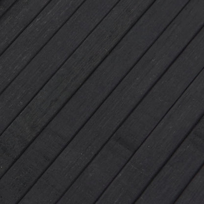 Teppich Rechteckig Grau 80x300 cm Bambus