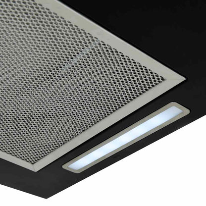 Insel-Dunstabzugshaube mit Berührungssensor LCD Hartglas