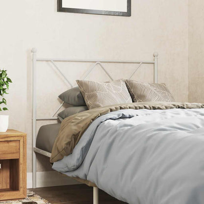 Ersatz-Kopfteil Metall Weiß 90 cm