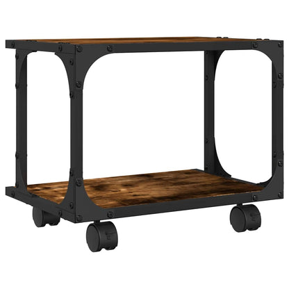 Druckerständer 2 Ablagen Räuchereiche 41x28x33,5 cm