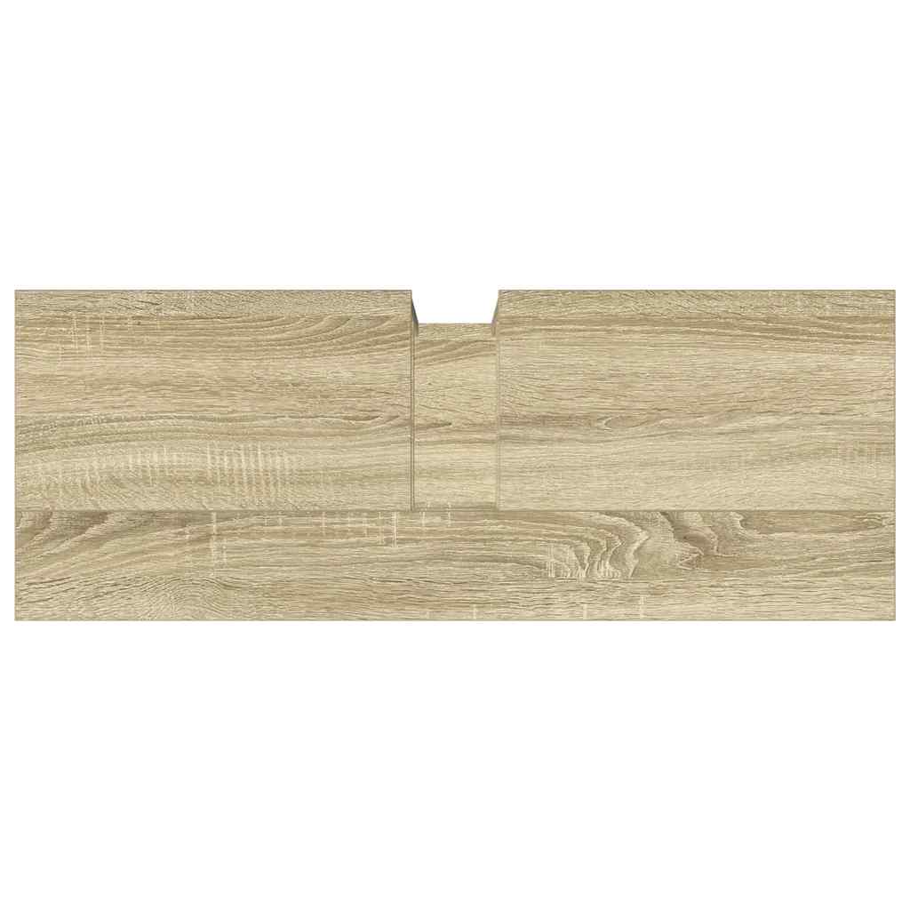 Waschbeckenunterschrank Sonoma-Eiche 80x30x60 cm Holzwerkstoff