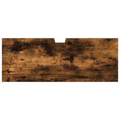Waschbeckenunterschrank Räuchereiche 80x30x60 cm Holzwerkstoff