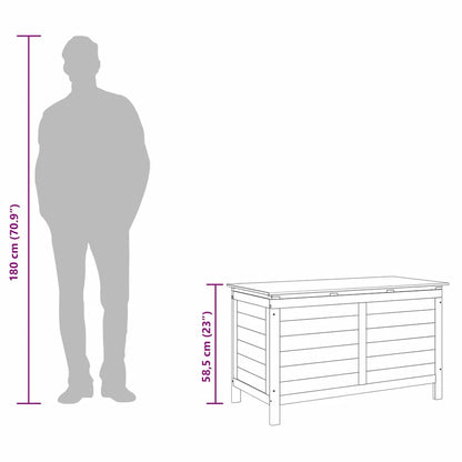 Gartentruhe 99x49,5x58,5 cm Massivholz Tanne