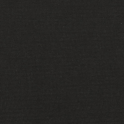 Schlafsofa 2-Sitzer mit 2 Kissen Schwarz Stoff