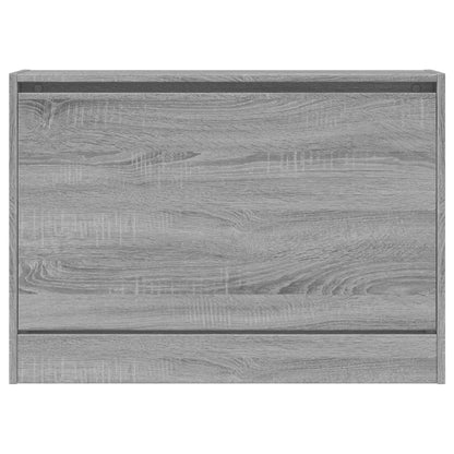 Schuhschrank Grau Sonoma 80x21x57 cm Holzwerkstoff