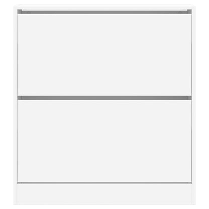 Schuhschrank Weiß 80x21x87,5 cm Holzwerkstoff