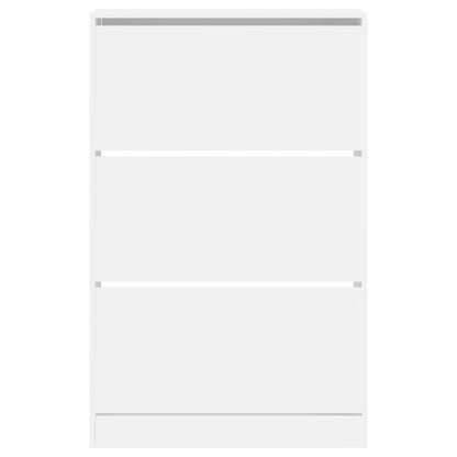 Schuhschrank Weiß 80x21x125,5 cm Holzwerkstoff