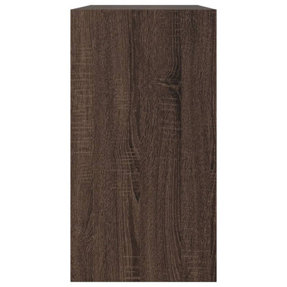 Schuhschrank Braun Eichen-Optik 80x34x63 cm Holzwerkstoff