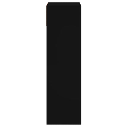 Schuhschrank Schwarz 60x34x116 cm Holzwerkstoff