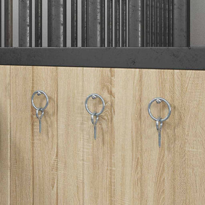 Anbinderinge mit Ösenschrauben 3 Stk. Silbern Stahl