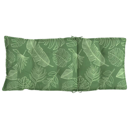 Hochlehner-Auflagen 4 Stk. Blattmuster Oxford-Gewebe