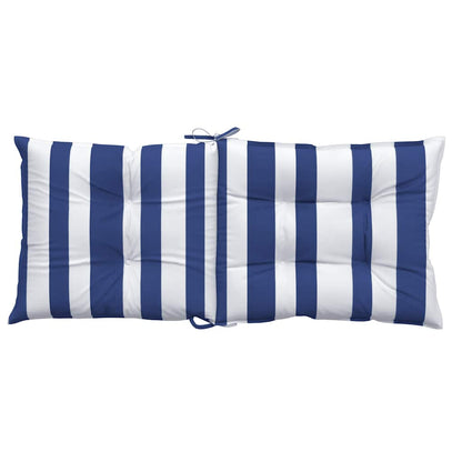 Niedriglehner-Auflagen 2 Stk. Blau Weiß Gestreift Oxford-Gewebe