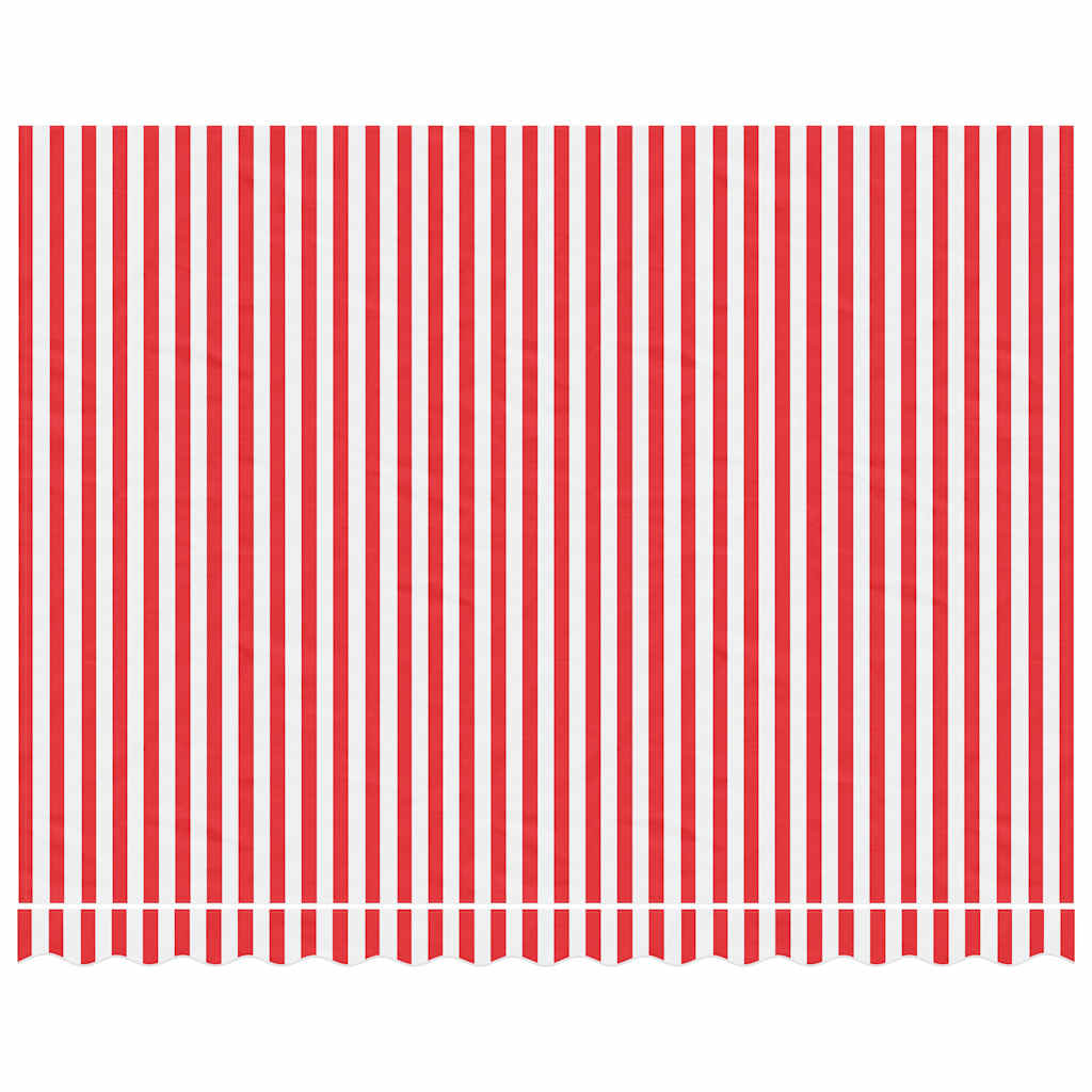 Markisenbespannung Rot und Weiß Gestreift 3,5x2,5 m