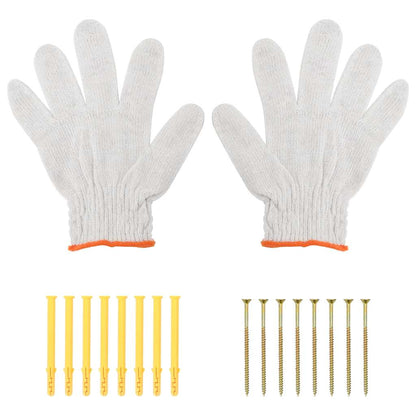 Regalträger 4 Stk. 23,5x2,5x15,5 cm Silbern Edelstahl