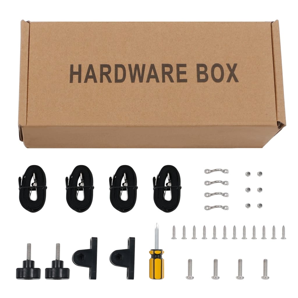 2-Bow Bimini Top Schwarz 180x130x110 cm